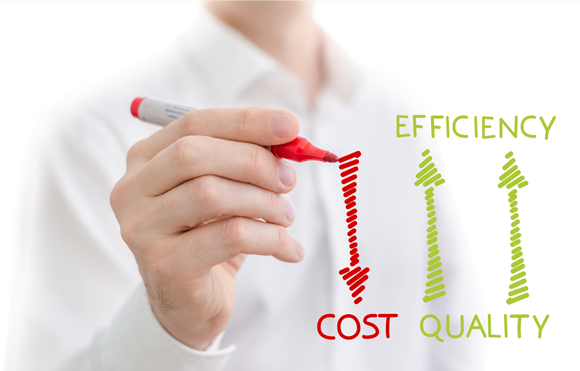 improve sales and reduce costs. Incrementar la ventas y bajar costos